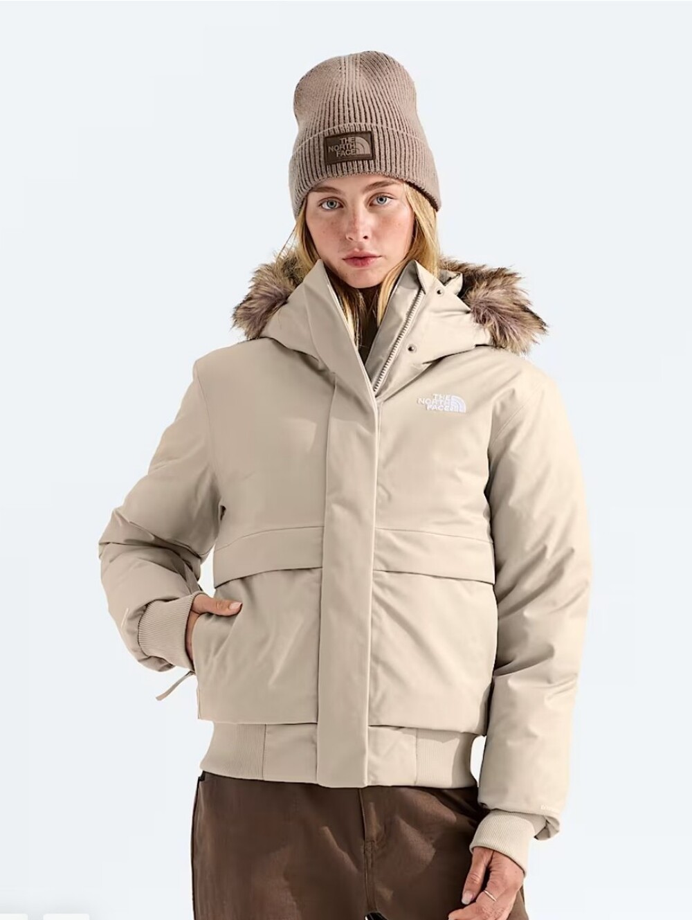 The North Face SEALED! NWT! Women's Arctic Bomber in Timeless Taupe. Sz Md. R2S!